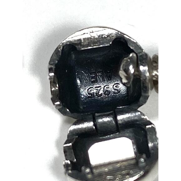 925 Pandora ALE Bangle Charm Bracelet Sterling Silver 7” 9.23g - Picture 6 of 10